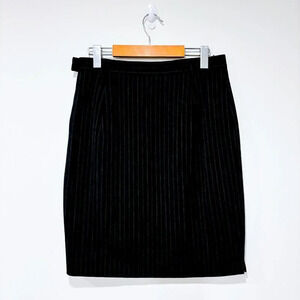 HAMMER Vintage  black striped wool skirt